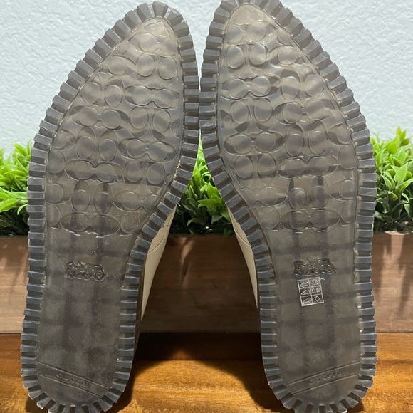 Coach Western Creeper Studded Leather Shoes G3399 Chalk Women’s Size 9.5 B RARE - Picture 9 of 11